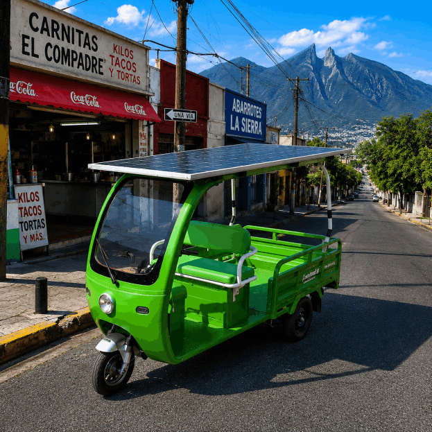 motos con paneles solares